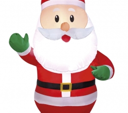 Надувной световой декор "Дед Мороз" (65x55x120 см / 3 светодиода) 0