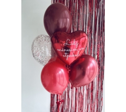  Персонализированная балонная композиция c шоколадные конфеты