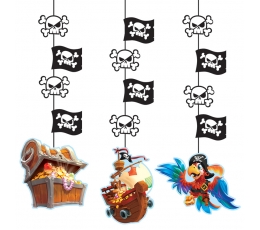 Подвесные декорации "Морские пираты" (3 шт)