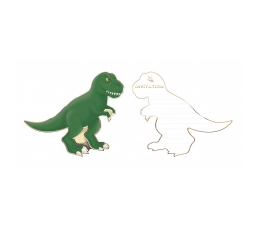Пригласительные "Динозавр" (8 шт.)