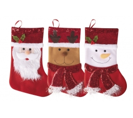 Рождественский носок "С Рождеством" (24x37 см)