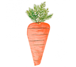 Салфетки в форме "Морковка" (16 шт.)