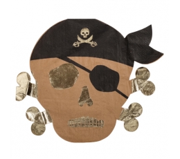  Салфетки в форме  "Пираты" (16 шт.)
