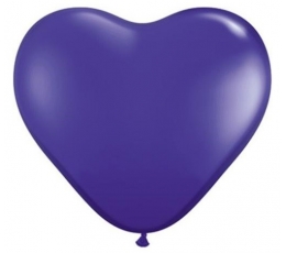 Шарики "Фиолетовые сердца" (100 шт. / 15 см)