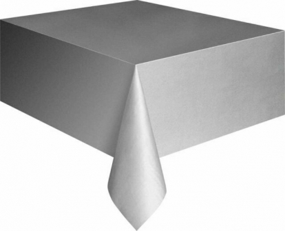 Скатерть, серебряная (137x274 см)