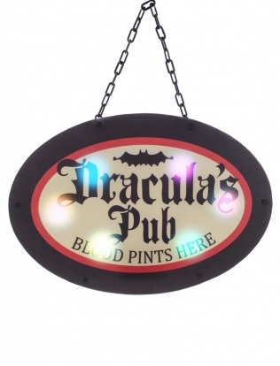 Световой декор "Dracula's Pub" (47х33 см)  