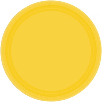 Тарелочки, желтые (8 шт./17 cm)