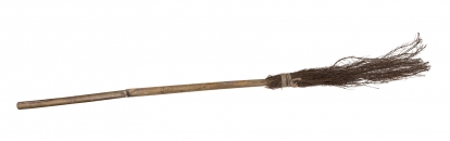 Ведьмина метла деревянная с бамбуковой ручкой (1 м) ТОЛЬКО С ВЕНИПАК!
