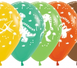 Воздушные шары "Динозавры" (25 шт. / 30 см)