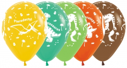 Воздушные шары "Динозавры" (25 шт. / 30 см)