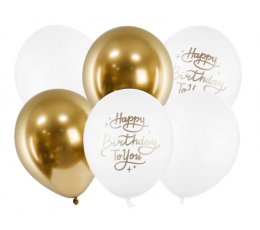 Воздушные шары "Happy Birthday to you" (6 шт./30 см)