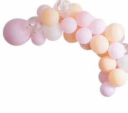 Воздушный шар гирлянда - арка "Сделай сам", персиково-розовый 1