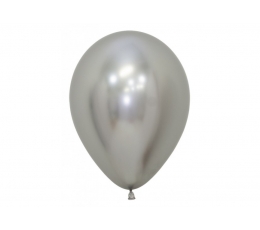 Воздушный шар, хром-серебро (30 см/Sempertex)