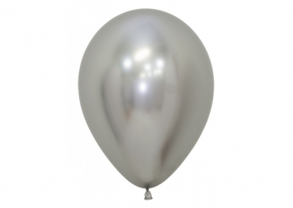 Воздушный шар, хром-серебро (30 см/Sempertex)