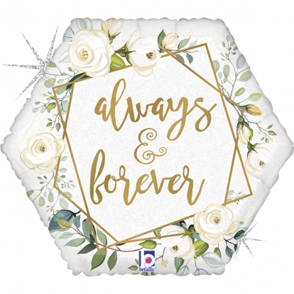 Воздушный шар из фольги "Always & Forever" (46 см)