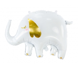 Воздушный шар из фольги "Белый слон" (61х46 см).