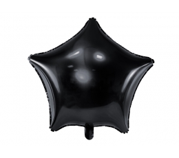 Воздушный шар из фольги "Чёрная звезда" (48 см)