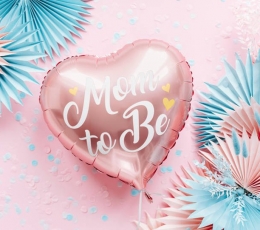 Воздушный шар из фольги "Мom to be", розовый (35 см) 1