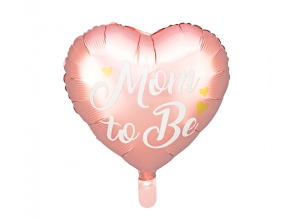 Воздушный шар из фольги "Мom to be", розовый (35 см)