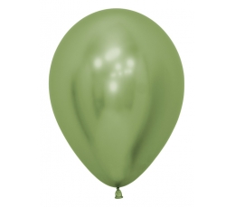 Воздушный шар, хром салатно-зеленый (30 см/Sempertex)