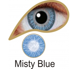 Akių lęšiai "MISTY BLUE" (90 dienų)