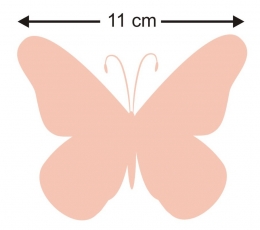 Drugeliai " Laimė - L"/ persikiniai (20 vnt.) 1