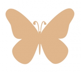 Бабочки, светло-коричневый цвет  (20 шт. / С)