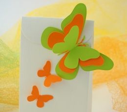 Drugeliai "Laimė XS"/ oranžiniai (20 vnt.) 1
