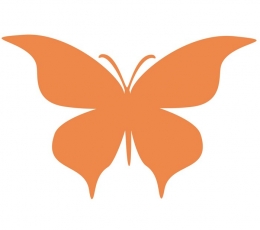 Drugeliai "Meilė L"/ oranžiniai (20 vnt.)