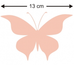 Drugeliai "Meilė L"/ persikiniai (20 vnt.) 1