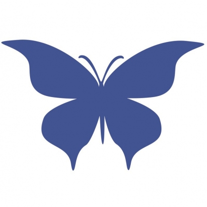Drugeliai "Meilė S"/ mėlyni (20 vnt.)