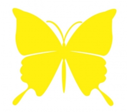Drugeliai "Svajonė L"/ geltoni (20 vnt.)