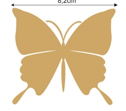 Drugeliai "Svajonė M"/ auksiniai (20 vnt.) 3