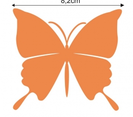 Drugeliai "Svajonė M"/ oranžiniai (20 vnt.) 1
