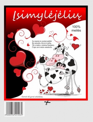Etiketės "Įsimylėjusios karvytės" (5 vnt.)