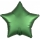 Folinis balionas "Žalia žvaigždė" (43 cm.)