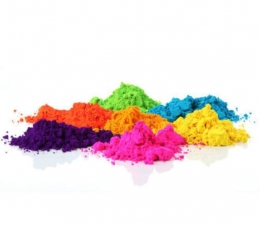 Geltonos spalvos Holi dulkės/neoninės (100 g)