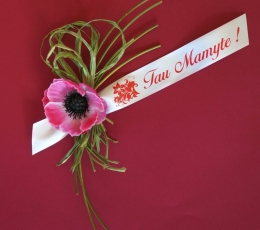 Juostelė su užrašu "Tau mamyte!" (2 vnt./ 25mm.x 20cm.) 0
