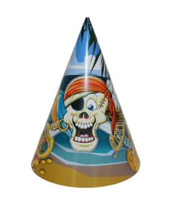 Kepuraitės "Piratas-kaukolė" ( 5 vnt.)