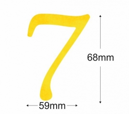 Kleebised / number "7" (1 tk.) 1