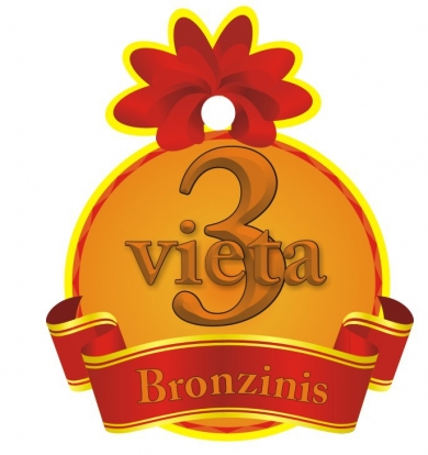 Medalis"Bronzinis - 3 Vieta" (9cm.)