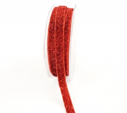 Medžiaginė juostelė /Blizgantis raudonis (9 mm. x 15 m.) 1