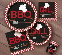 Popierinės servetėlės "Barbekiu (BBQ)" (16 vnt./33x33 cm) 1