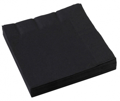 Papīra salvetes / melnas (20 gab./32.7cm. x 32.7 cm.)