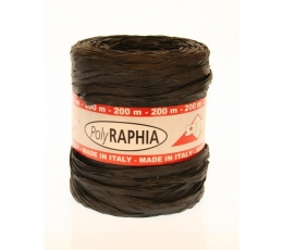 Rafija dažyta, juoda"Poly Raphia" (200m./R89)
