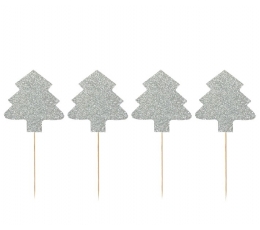 Smeigtukai "Sidabrinės eglės" (8 vnt./9.5 cm.)