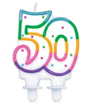 Torto žvakutė "50"