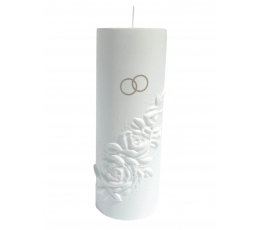 Vestuvių žvakė/cilindras (7 x 20 cm.)