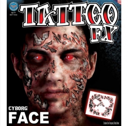 Vienkartinė tatuiruotė "Kyborgas"