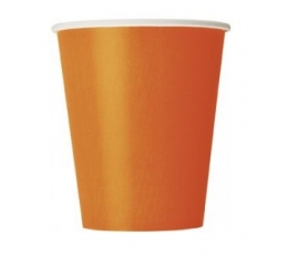 Vienkartiniai puodeliai / oranžiniai (8vnt./270 ml.)
